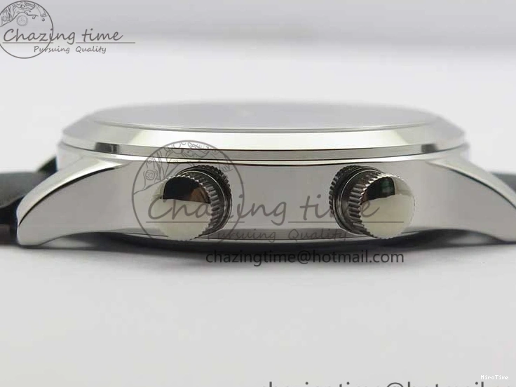 MIROTIME 0404 Practical Calatrava 5524 Pilot Travel Time SS GRF Blue Dial on Black Leather Strap A324 V 7107